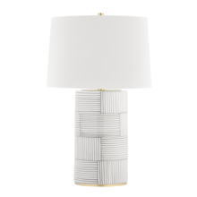 Hudson Valley L1376-AGB/ST - 1 LIGHT TABLE LAMP
