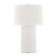 Hudson Valley L1376-AGB/WH - 1 LIGHT TABLE LAMP