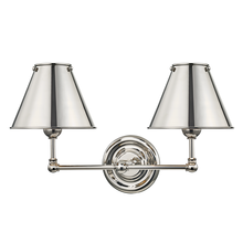 Hudson Valley MDS102-PN - 2 LIGHT WALL SCONCE