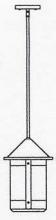 Arroyo Craftsman BSH-8OF-MB - 8" berkeley stem hung pendant