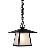 Arroyo Craftsman CH-8HM-VP - 8" carmel pendant with hillcrest overlay