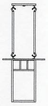 Arroyo Craftsman HCM-14DTGW-BK - 14" huntington hanging pendant with double t-bar overlay