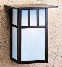 Arroyo Craftsman HS-12EAM-MB - 12" huntington sconce with roof and no overlay (empty)