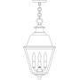 Arroyo Craftsman INH-10MRRM-RB - 10" inverness pendant with metal roof
