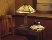 Arroyo Craftsman PTL-15WO-MB - 15" prairie table lamp