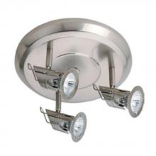 Jesco HT3127-ST - 3-Light Line Voltage Fixture - Die Cast with Glass , With 50W Built-in Electronic Transformer(s)