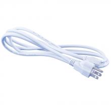 Jesco SG-PC72-W - Power Cord & 3-Prong Plug – 6’ White