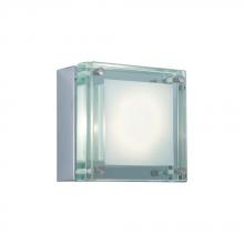 Jesco WS306H-1GL - Single-Light Square Glass Bar