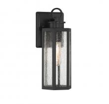 Lighting One US V6-L5-5100-BK - Hawthorne 1-Light Outdoor Wall Lantern in Black