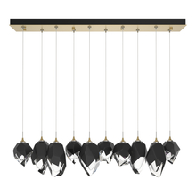 Hubbardton Forge 131145-SKT-STND-86-BP0756 - Chrysalis 10-Light Mixed Crystal Pendant