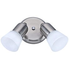 Canarm ICW5251 - Omni, Double Head Ceiling/Wall, Frosted Glass, 60W A15 or R16