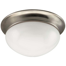 Canarm IFM5951 - Fmount, 9" 1 Bulb Flush Mount, Frosted Glass, 60W Type A