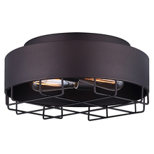 Canarm IFM662A13ORB - PORTSMOUTH, 2 Lt Flush Mount, Metal Shade, 60W Type A, 13" W x 5 1/2" H, Easy Connect Includ