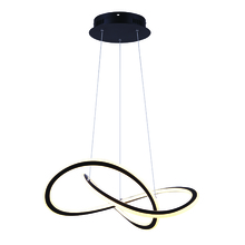 Canarm LCH155A21BK - ZOLA, MBK Color, 21.375" Cable LED Chandelier, 43.5W LED (Integrated), Dimmable, 2500 Lumens