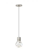 Visual Comfort & Co. Modern Collection 700TDKIRAP1YS-LED930 - Modern Kira dimmable LED Ceiling Pendant Light in a Satin Nickel/Silver Colored finish