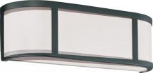 Nuvo 60/2972 - Odeon - 2 Light Vanity with Satin White Glass - Aged Bronze Finish
