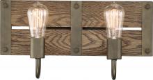 Nuvo 60/6428 - Winchester - 2 Light Pendant with Aged Wood - Bronze Finish