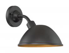 Nuvo 60/6902 - South Street - 1 Light Sconce with- Dark Bronze and Gold Finish