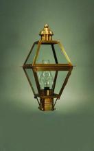 Northeast Lantern 1003-AC-LT3-CLR - Post Antique Copper 3 Candelabra Sockets Clear Glass