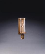 Northeast Lantern 115-AC-LT1-CLR - Wall Sconce 3" x 8" Glass Cylinder Antique Copper 1 Candelabra Socket Clear Glass