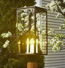 Northeast Lantern 11653-DB-LT4-SMG - Dowtown Post Light With 4 Candelabras