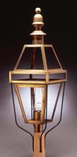 Northeast Lantern 1253-AB-LT3-CLR - Post Antique Brass 3 Candelabra Sockets Clear Glass