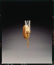 Northeast Lantern 134-DB-LT1-CLR - Wall Sconce 3" x 6" Glass Cylinder Dark Brass 1 Candelabra Socket Clear Glass
