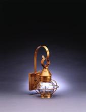 Northeast Lantern 2511-DAB-MED-CLR - Caged Onion Wall Dark Antique Brass Medium Base Socket Clear Glass