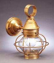 Northeast Lantern 2515-DAB-MED-CLR-NS - Caged Onion Wall  Dark Antique Brass Medium Base Socket Clear Glass No Scroll