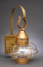 Northeast Lantern 2521-DAB-MED-CLR - Caged Onion Wall Dark Antique Brass Medium Base Socket Clear Glass