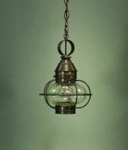 Northeast Lantern 2522-DB-MED-CLR - Caged Onion Hanging Dark Brass Medium Base Socket Clear Glass