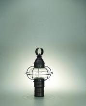 Northeast Lantern 2523-DB-MED-CLR - Caged Onion Post Dark Brass Medium Base Socket Clear Glass