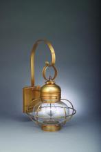 Northeast Lantern 2531-DAB-MED-CLR - Caged Onion Wall Dark Antique Brass Medium Base Socket Clear Glass