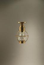 Northeast Lantern 2724-DB-MED-CLR - Caged Pear Flush Dark Brass Medium Base Socket Clear Glass