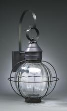 Northeast Lantern 2841-VG-MED-CLR - Caged Round Wall Verdi Gris Medium Base Socket Clear Glass