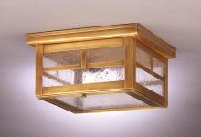 Northeast Lantern 4304-AC-MED-CLR - Flush Antique Copper Medium Base Socket Clear Glass