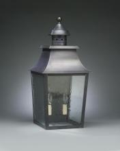 Northeast Lantern 5541-DAB-LT2-CLR - Pagoda Wall Dark Antique Brass 2 Candelabra Sockets Clear Glass