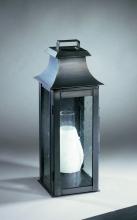 Northeast Lantern 5621-DB-CIM-CLR - Pagoda Wall Dark Brass Medium Base Socket With Chimney Clear Glass