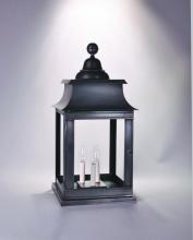 Northeast Lantern 5653P-DAB-LT3-CLR - Pagoda Pier Dark Antique Brass 3 Candelabra Sockets Clear Glass