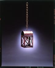 Northeast Lantern 6012-AC-MED-CLR - Culvert Top X-Bars Hanging Antique Copper Medium Base Socket Clear Glass