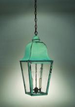Northeast Lantern 6412-DAB-LT2-CLR - Hanging Fixture  Dark Antique Brass Finish  2 Candelabra Sockets  Clear Glass