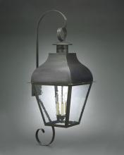 Northeast Lantern 7658-DAB-LT3-CLR - Curved Top Wall Dark Antique Brass 3 Candelabra Sockets Clear Glass