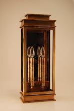 Northeast Lantern 8851-AB-LT2-SMG-AM - Wall Antique Brass 2 Candelabra Sockets Seedy Marine Glass Antique Mirror
