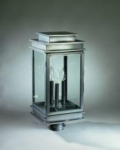Northeast Lantern 8933-AB-LT3-CLR - Post Antique Brass 3 Candelabra Sockets Clear Glass