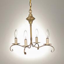 Northeast Lantern 984-AB-LT4 - Hanging S-Arms With Curl Antique Brass 4 Candelabra Sockets