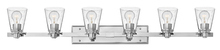 Hinkley 5556CM-CL - Extra Large Six Light Vanity