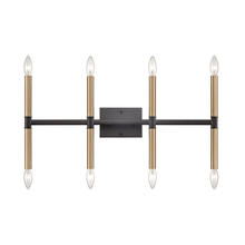ELK Home CN260811 - Thomas - Notre Dame 8-Light Bath Bar in Oil Rubbed Bronze and Gold