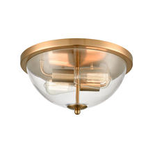 ELK Home CN280235 - Thomas - Astoria 13.5'' Wide 2-Light Flush Mount - Satin Gold