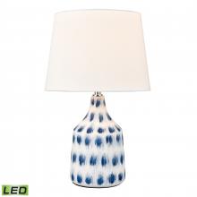 ELK Home S019-7270-LED - Colmar 18'' High 1-Light Table Lamp - Blue - Includes LED Bulb