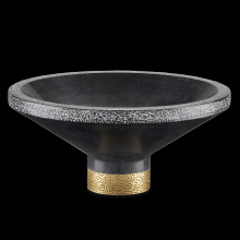 Currey 1200-0659 - Vincent Black Marble Bowl